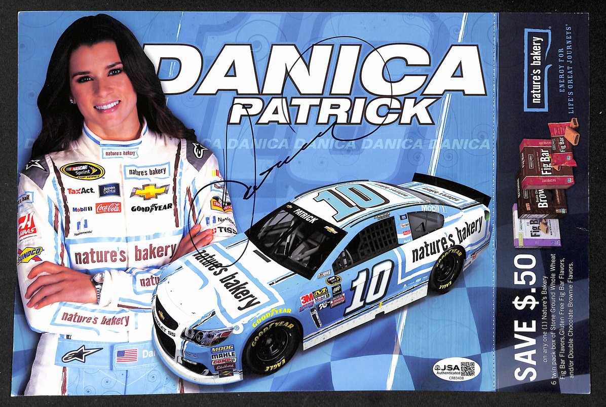 Danica Patrick Autographed/Signed 8x10 Photo NASCAR JSA BA210403
