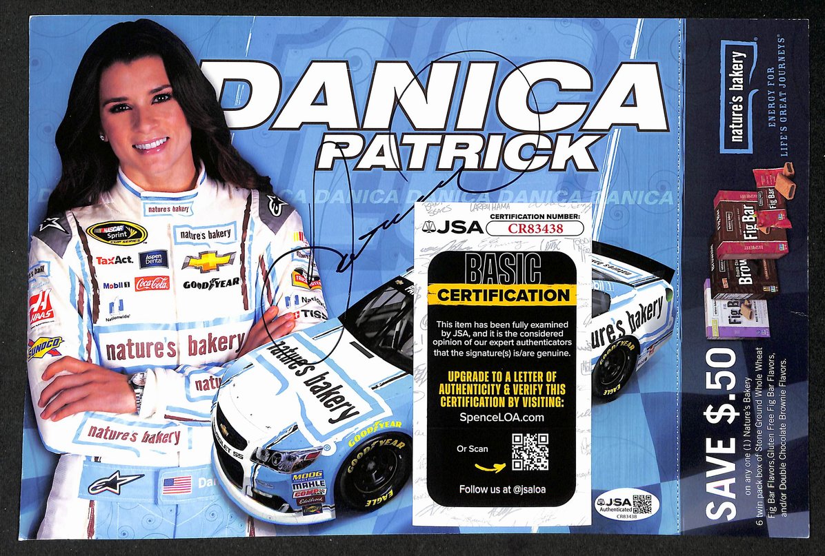 Danica Patrick Autographed/Signed 8x10 Photo NASCAR JSA BA210403