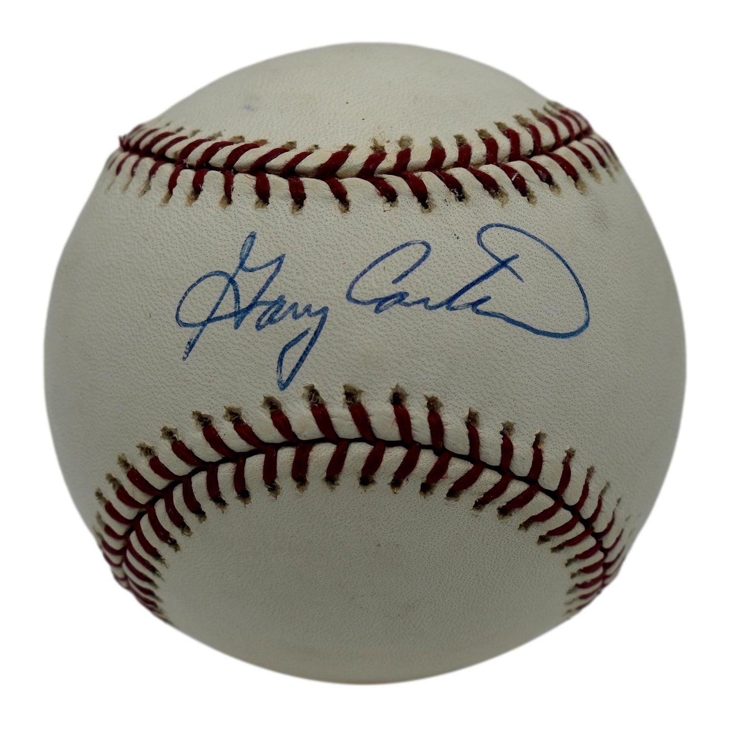 Gary Carter HOF Autographed/Signed Rawlings OML Baseball JSA 211846