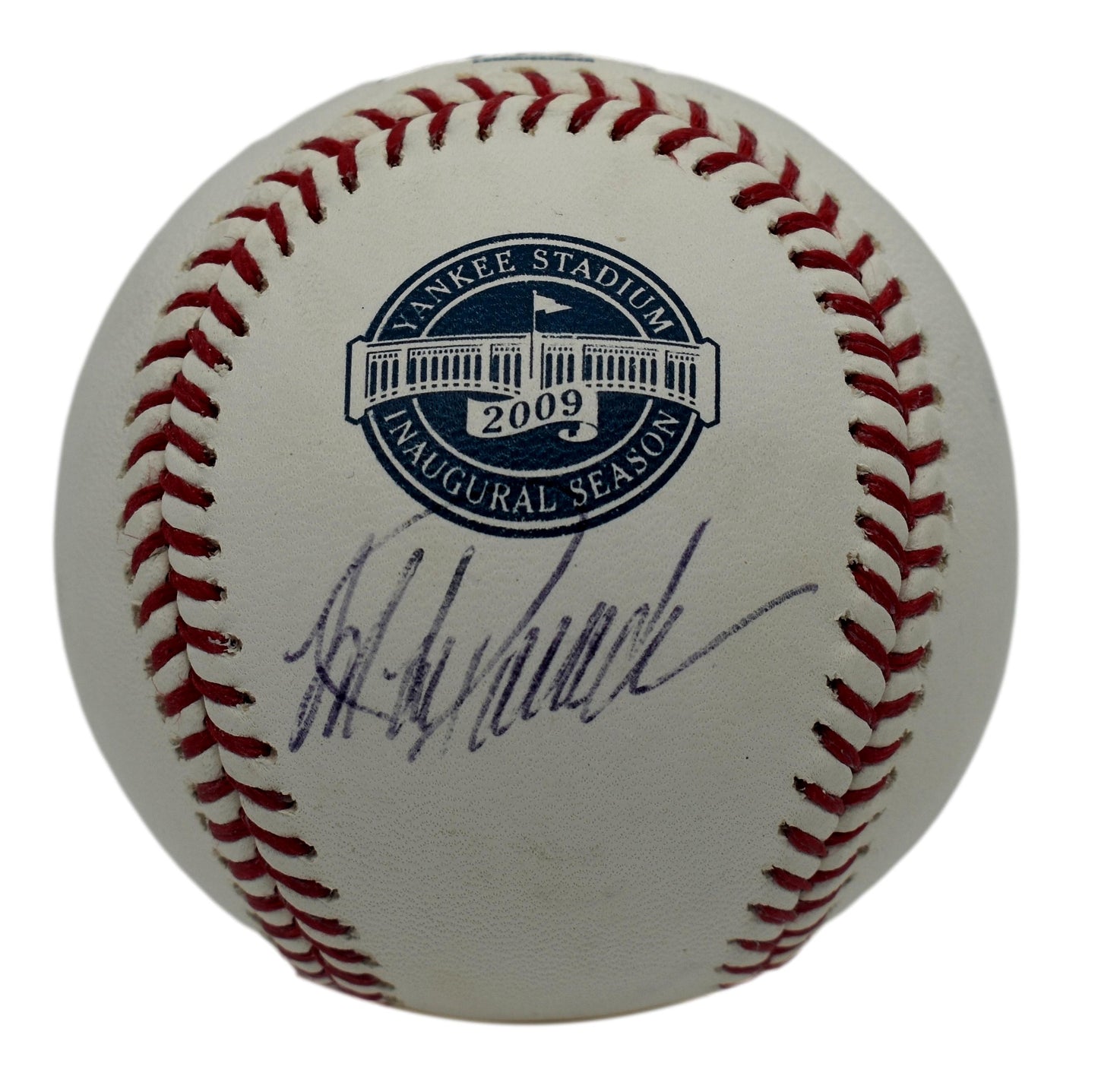 Jorge Posada Signed Rawlings Yankee Stadium 09 Inaugural Season Baseball JSA 847