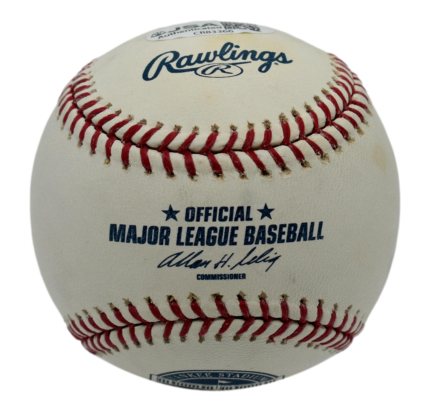 Jorge Posada Signed Rawlings Yankee Stadium 09 Inaugural Season Baseball JSA 847