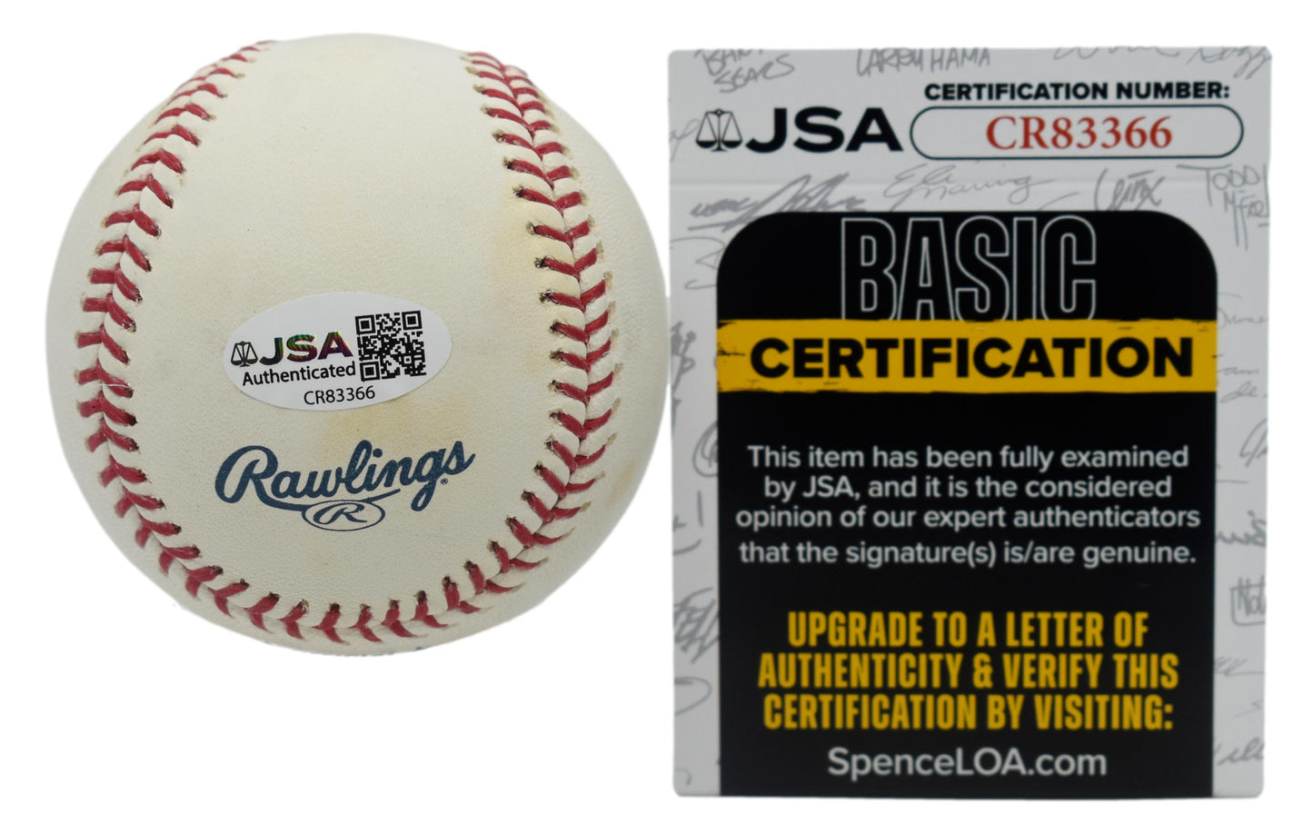 Jorge Posada Signed Rawlings Yankee Stadium 09 Inaugural Season Baseball JSA 847