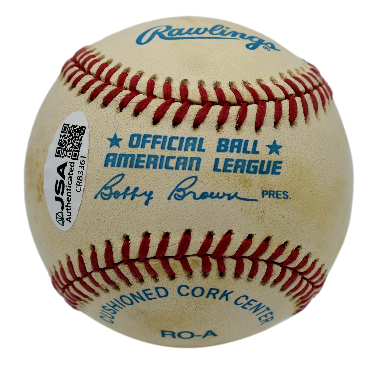 Nolan Ryan HOF Autographed/Signed Rawlings OAL Baseball JSA 211851