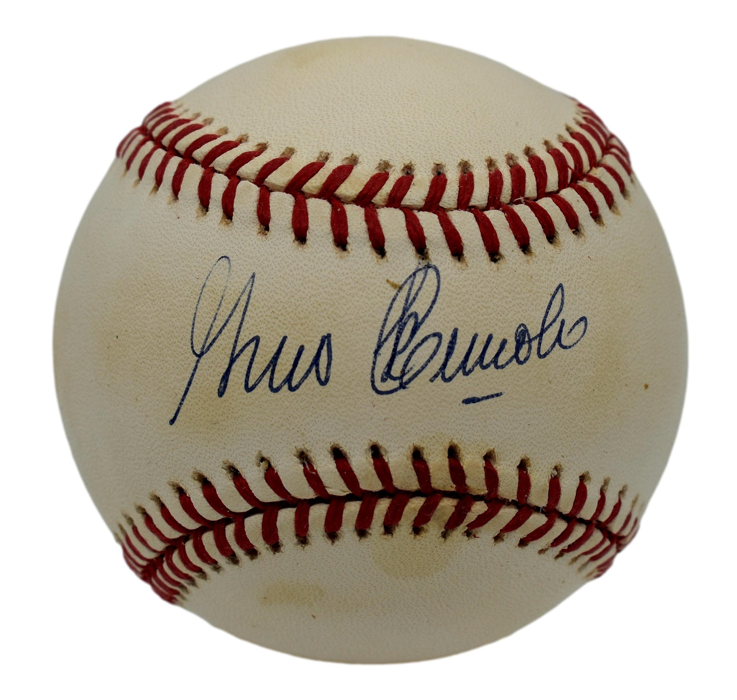 Gino Cimoli Autographed/Signed Rawlings ONL Baseball JSA 211853
