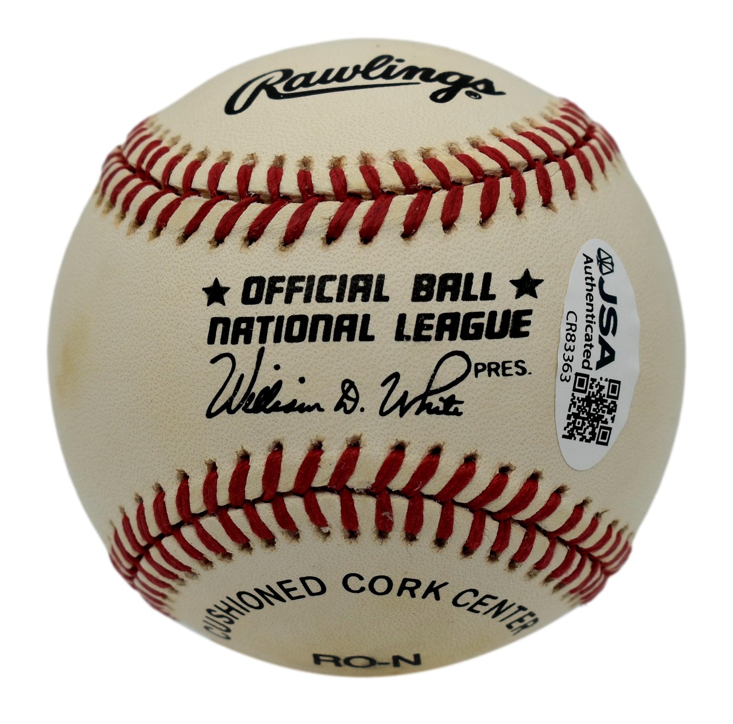 Gino Cimoli Autographed/Signed Rawlings ONL Baseball JSA 211853