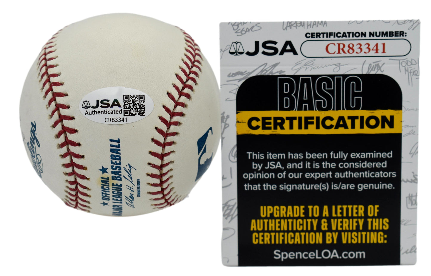 Kaz Matsui Autographed/Signed Japanese Auto Rawlings OML Baseball JSA 211860
