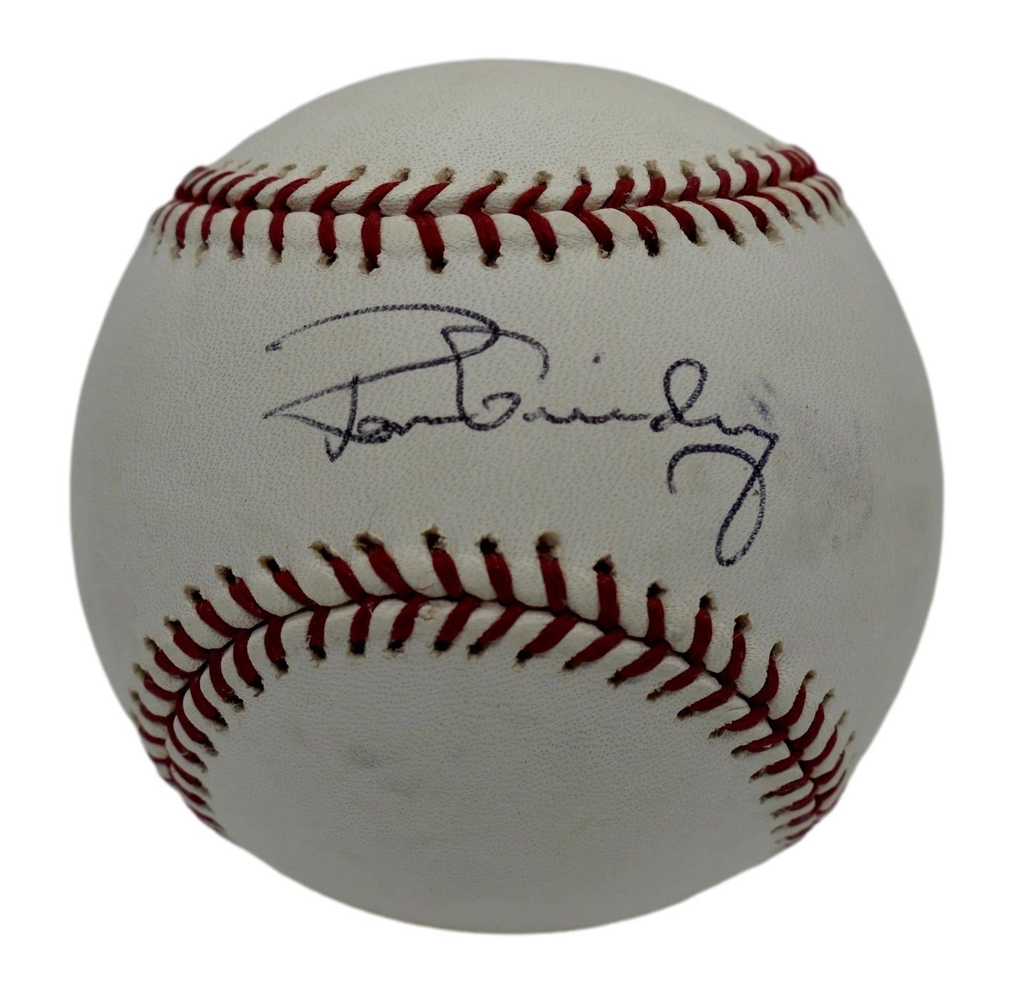 Ron Guidry Autographed/Signed Rawlings OML Baseball JSA 211861