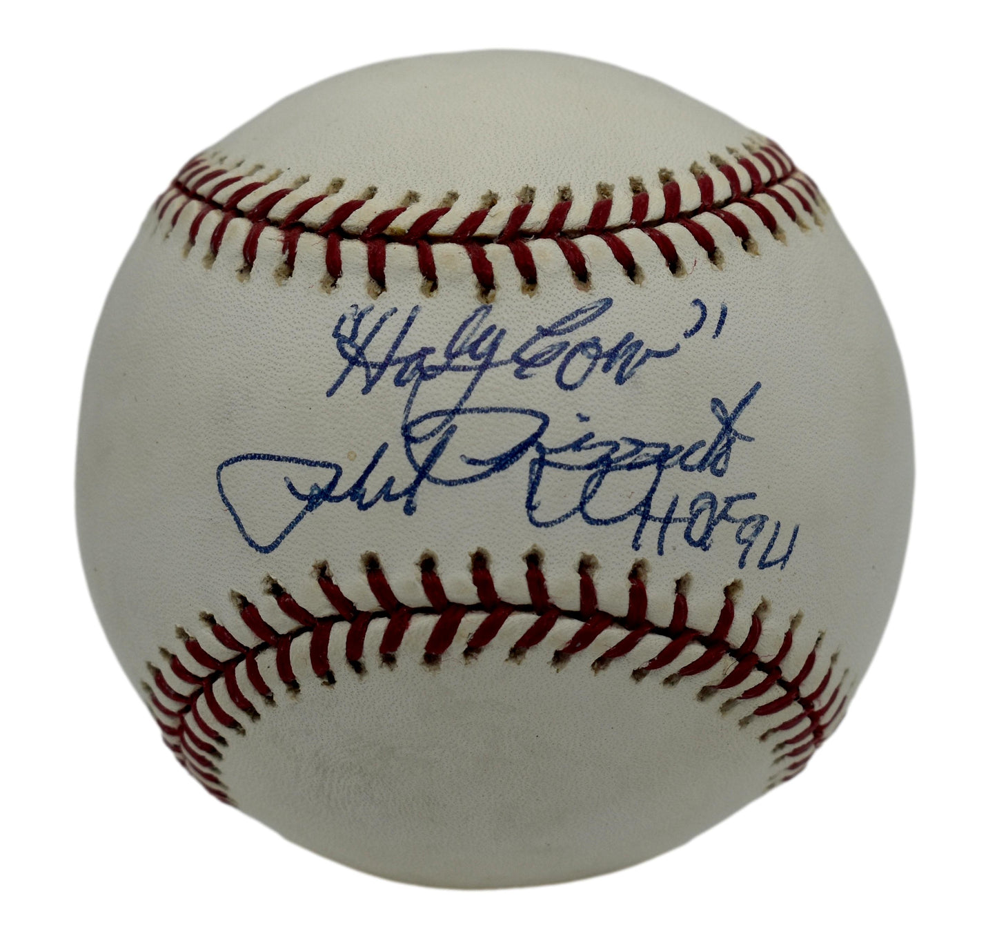 Phil Rizzuto HOF Signed w/ Holy Cow Insc Rawlings OML Baseball JSA 211863
