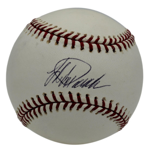 Jorge Posada Autographed/Signed Rawlings OML Baseball JSA 211864
