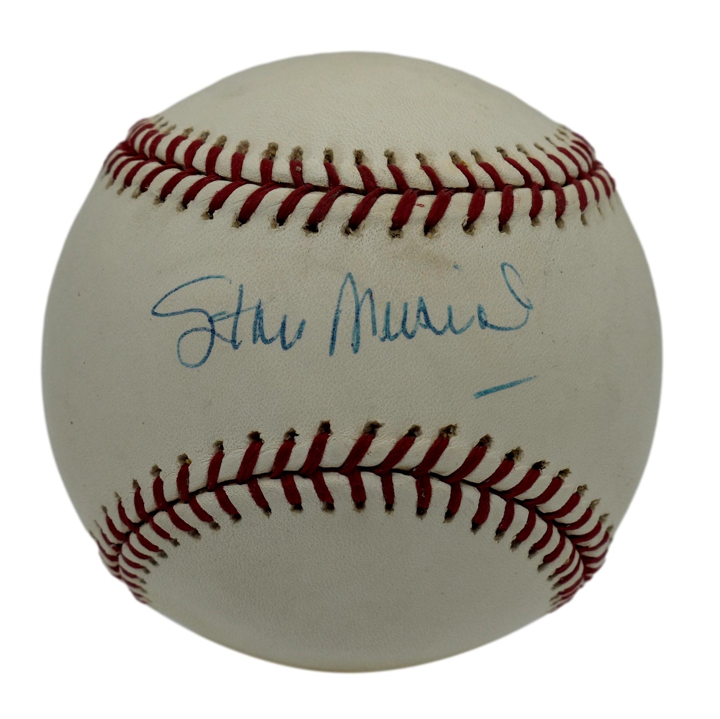 Stan Musial HOF Autographed/Signed Rawlings OML Baseball JSA 211865