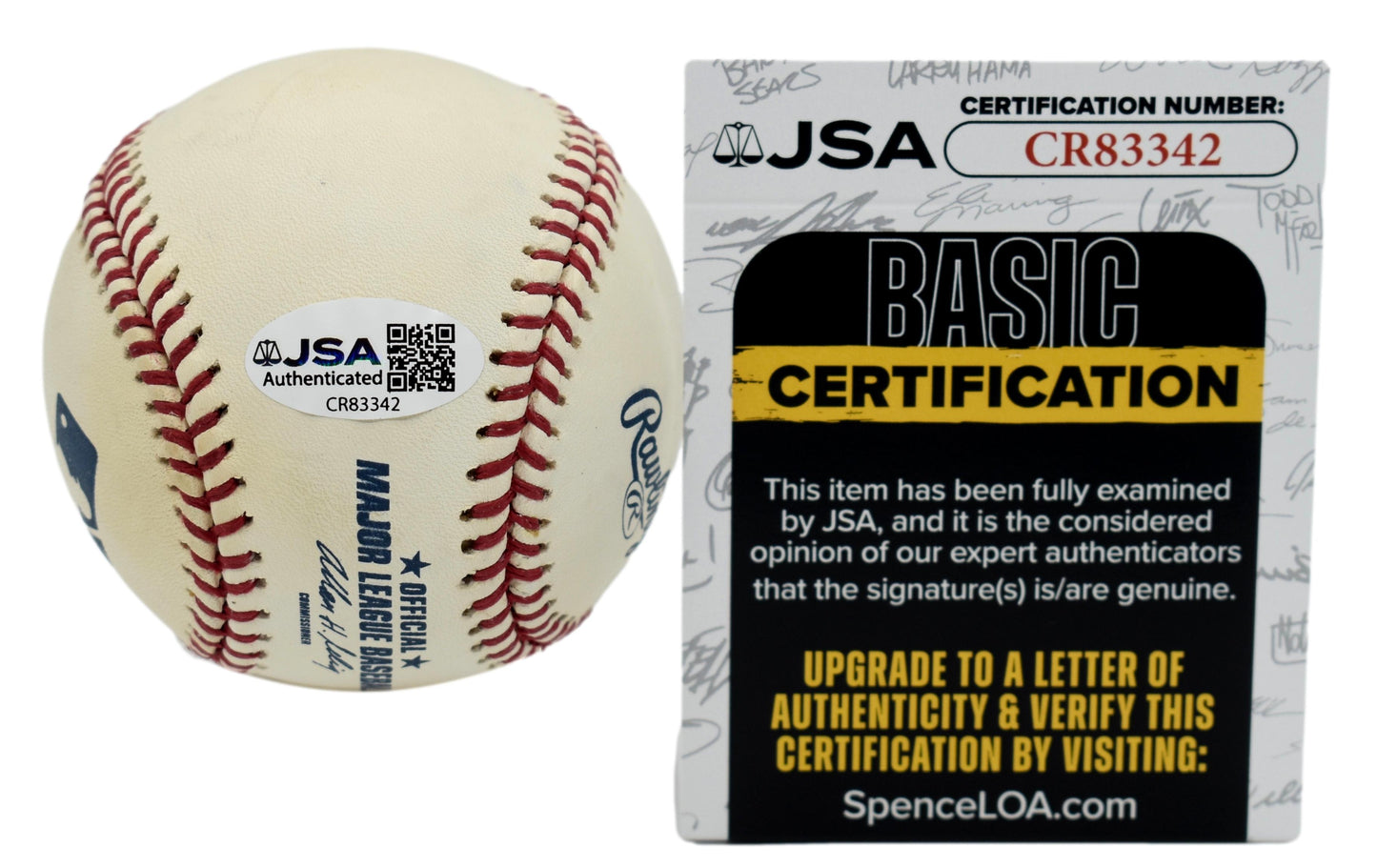 Stan Musial HOF Autographed/Signed Rawlings OML Baseball JSA 211865