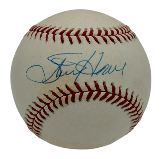 Howe Wetteland Nelson Signed Rawlings 1996 World Series OML Baseball JSA 211869