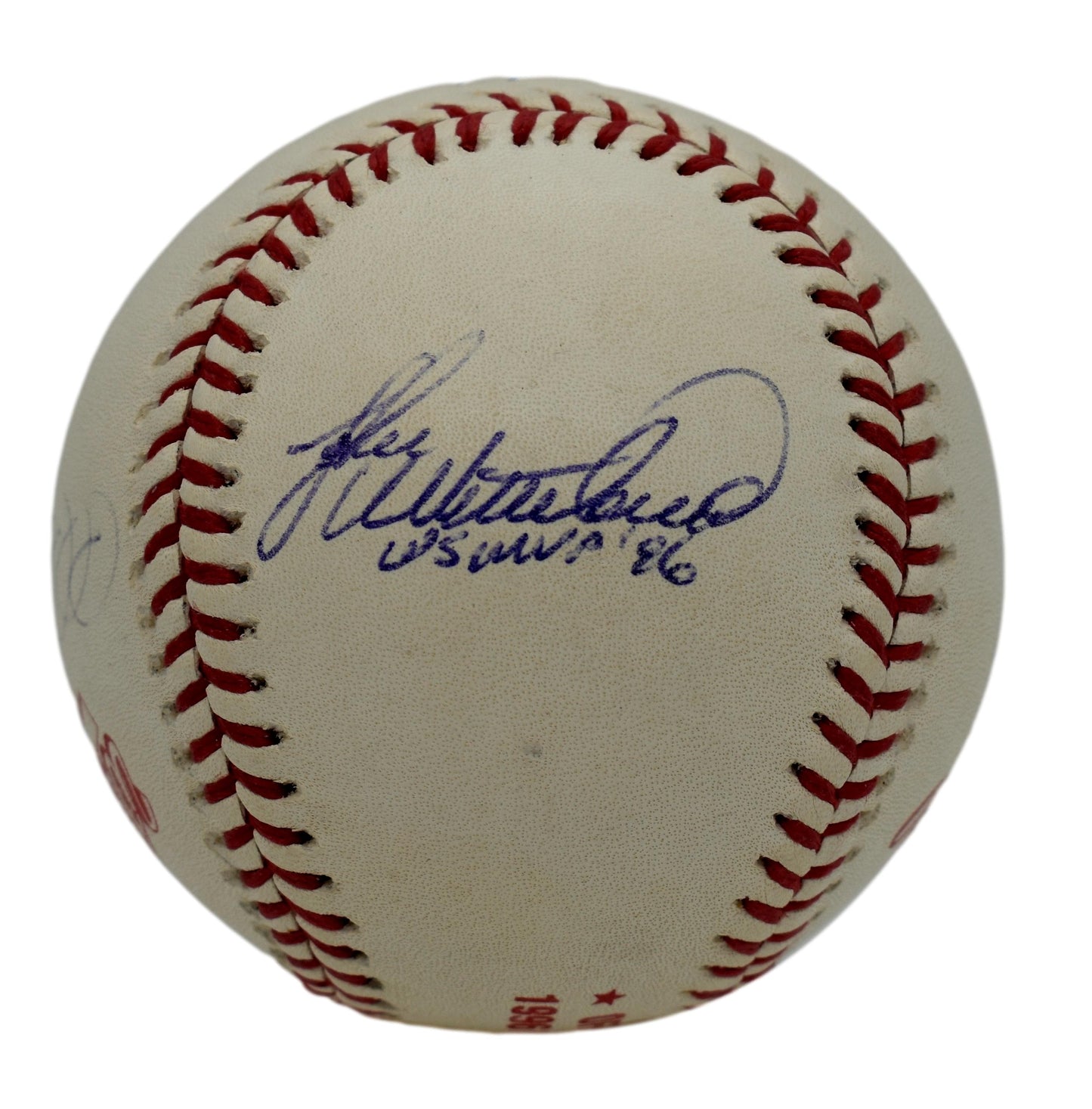 Howe Wetteland Nelson Signed Rawlings 1996 World Series OML Baseball JSA 211869