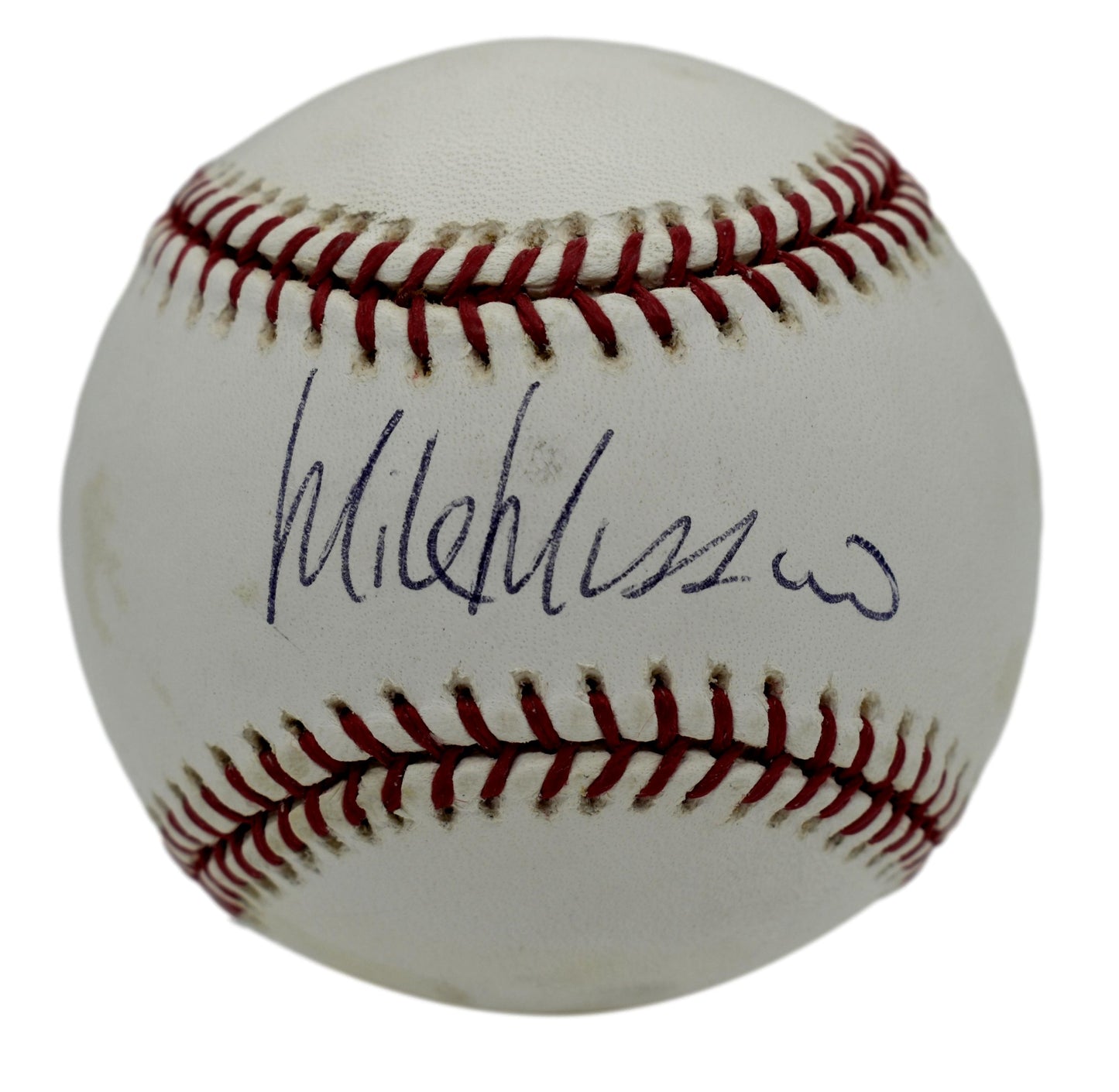 Mike Mussina HOF Autographed/Signed Rawlings OML Baseball JSA 211870