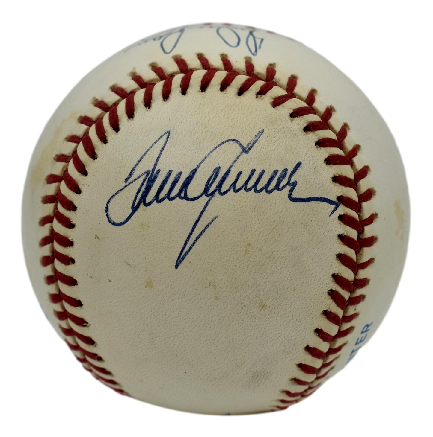 Ryan Seaver & Carlton HOF Autographed/Signed Rawlings OAL Baseball JSA 211872