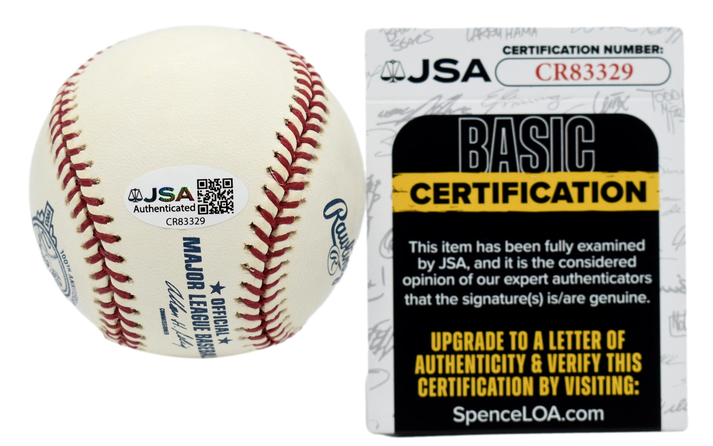 Mariano Rivera HOF Signed Rawlings Yankees 100th Anniversary Baseball JSA 211878