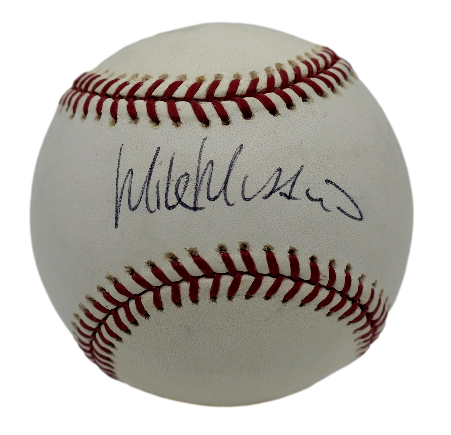 Mike Mussina HOF Autographed/Signed Rawlings OML Baseball JSA 211845
