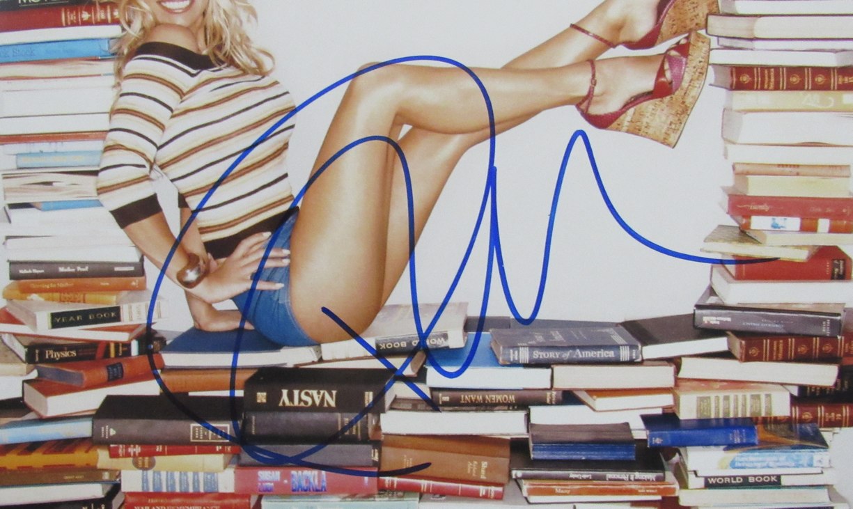 Pamela Anderson Autographed/Signed 11x14 Photo Baywatch JSA 210107