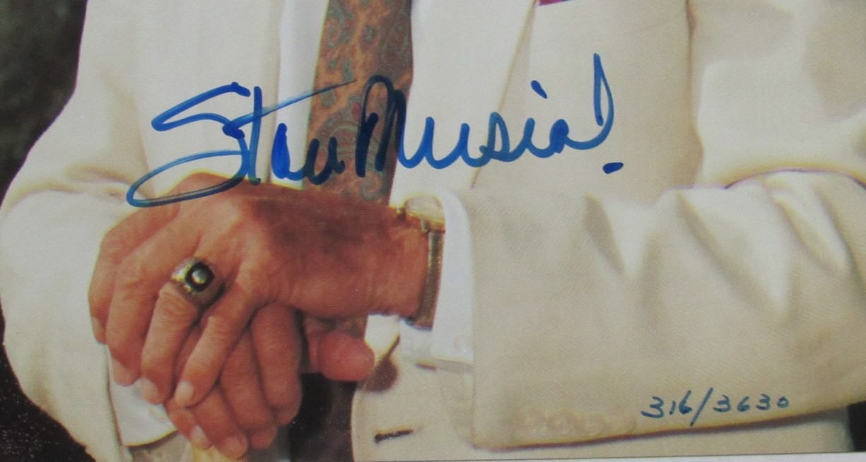 Stan Musial HOF Autographed/Signed 11x14 Photo Cardinals JSA 210109