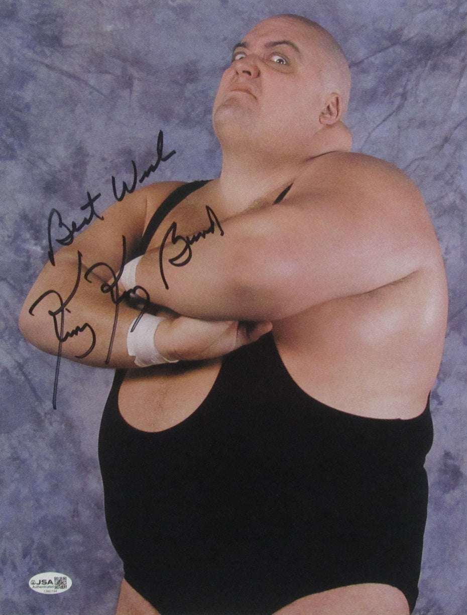 King Kong Bundy Autographed/Signed 11x14 Photo WWF WWE JSA 210112