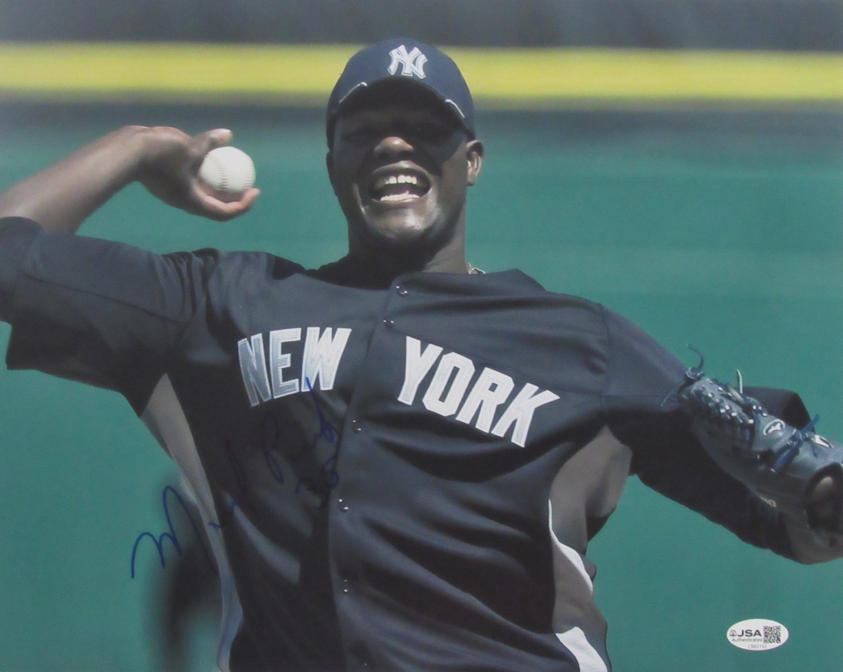 Michael Pineda Autographed/Signed 11x14 Photo Yankees JSA B10114