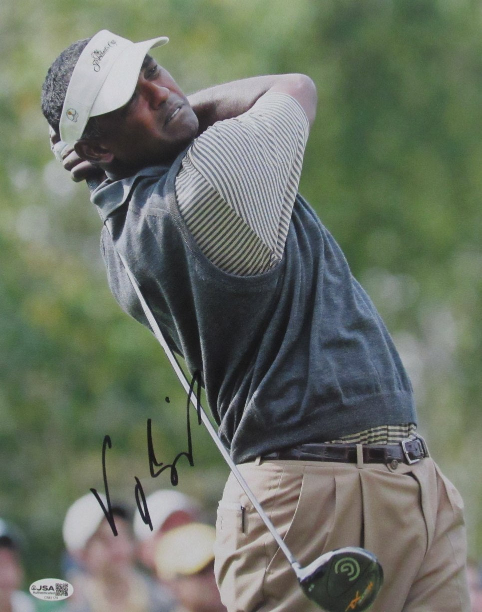 Vijay Singh Autographed/Signed 11x14 Photo PGA Golf JSA 210116