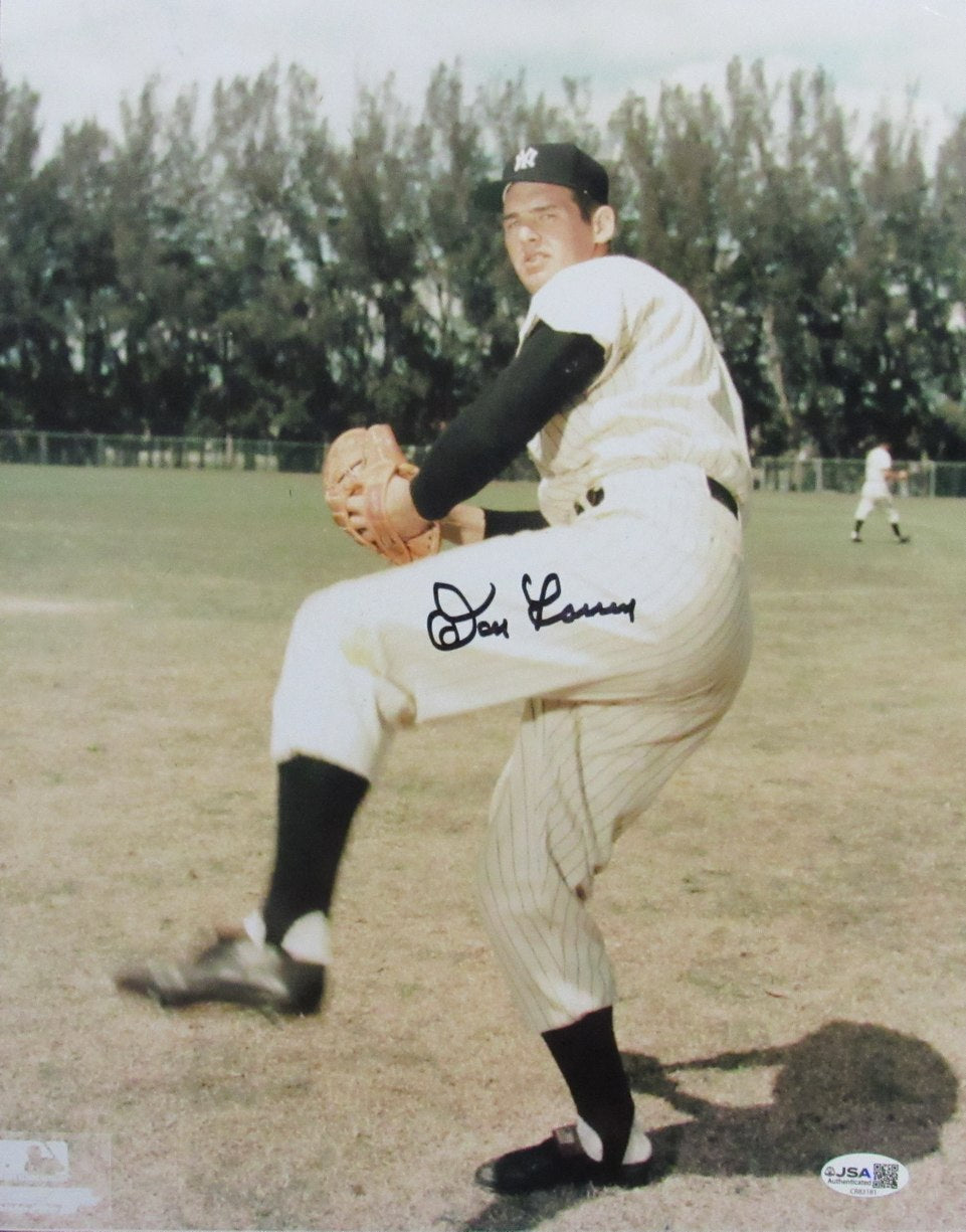Don Larsen Autographed/Signed 11x14 Photo Yankees JSA 210121