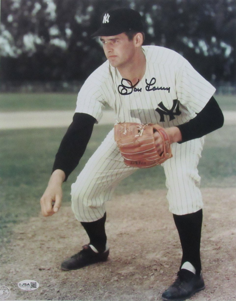 Don Larsen Autographed/Signed 11x14 Photo Yankees JSA 210122