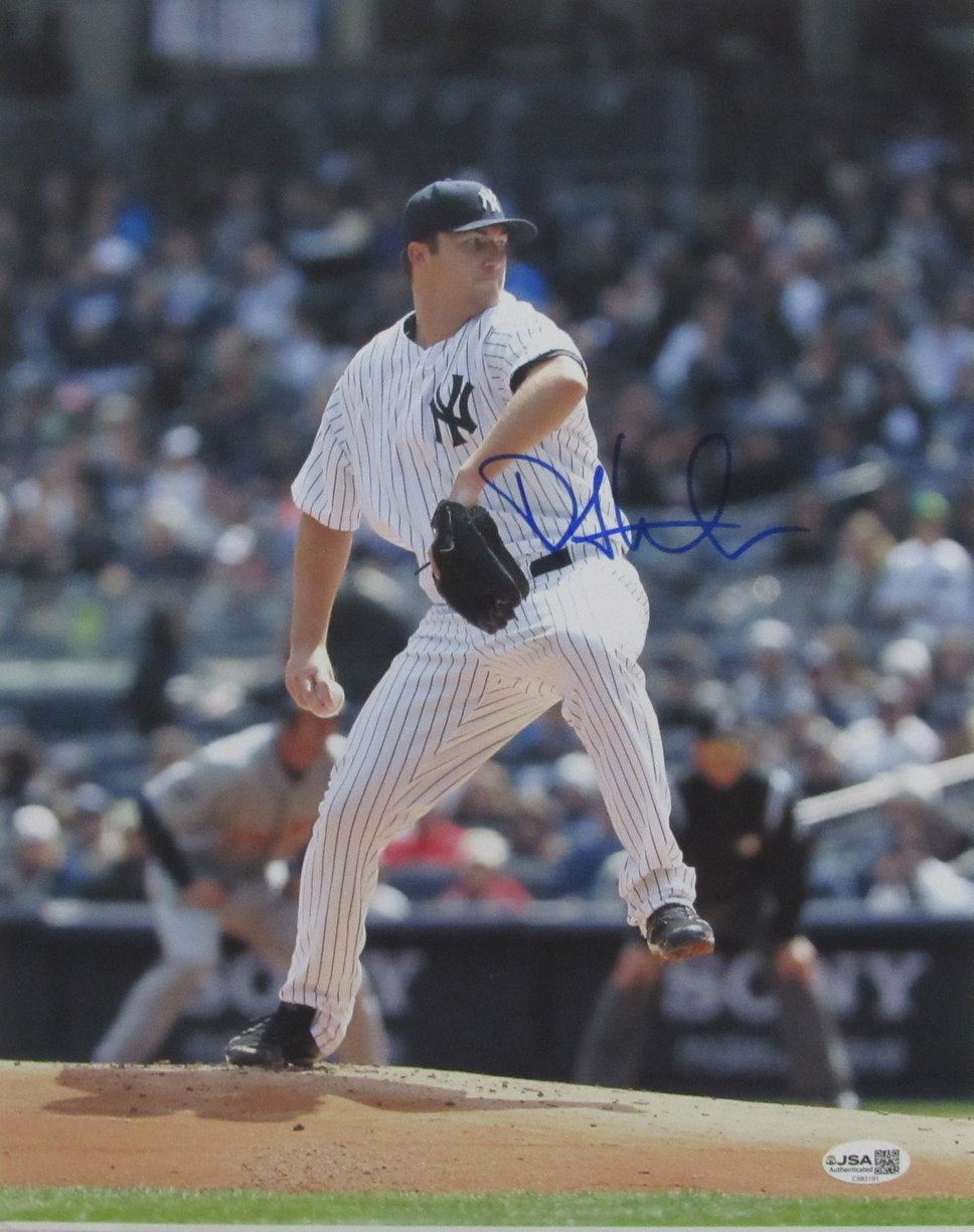 Phil Hughes Autographed/Signed 11x14 Photo Yankees JSA 210125