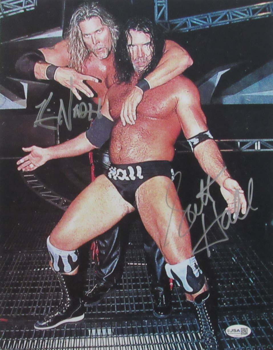 Kevin Nash & Scott Hall Autographed/Signed 11x14 Photo WWF WCW NOW JSA 210128