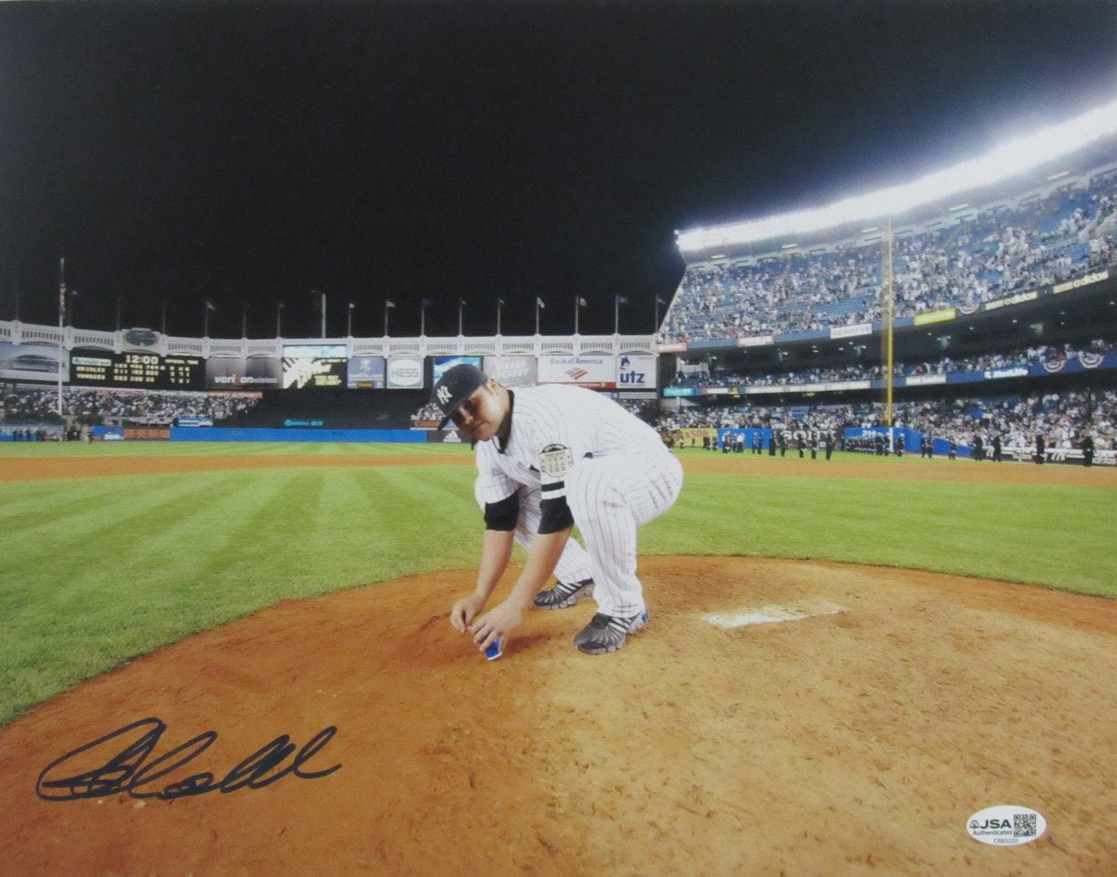 Joba Chamberlain Autographed/Signed 11x14 Photo Yankees JSA 210132