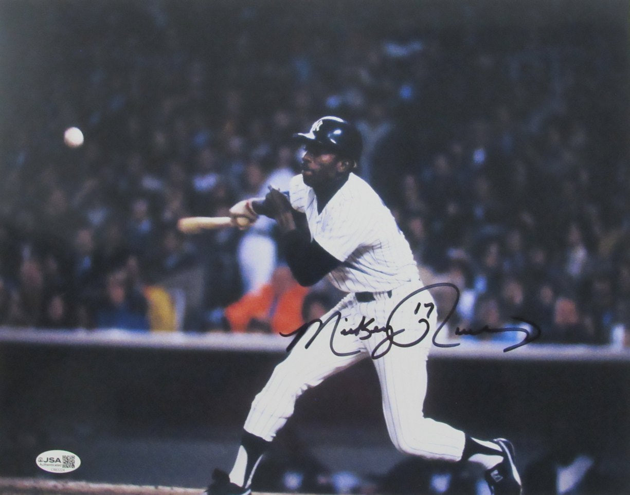 Mickey Rivers Autographed/Signed 11x14 Photo Yankees JSA 210135