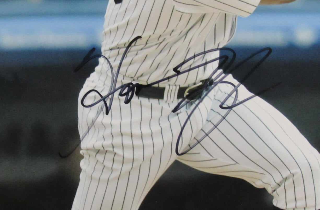 Homer Bush Autographed/Signed 11x14 Photo Yankees JSA 210139