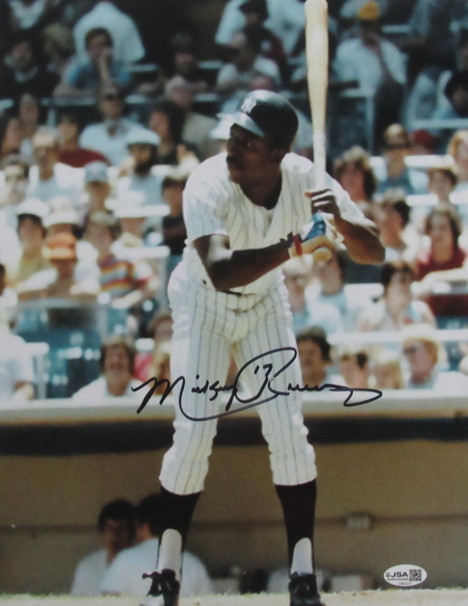 Mickey Rivers Autographed/Signed 11x14 Photo Yankees JSA 210141