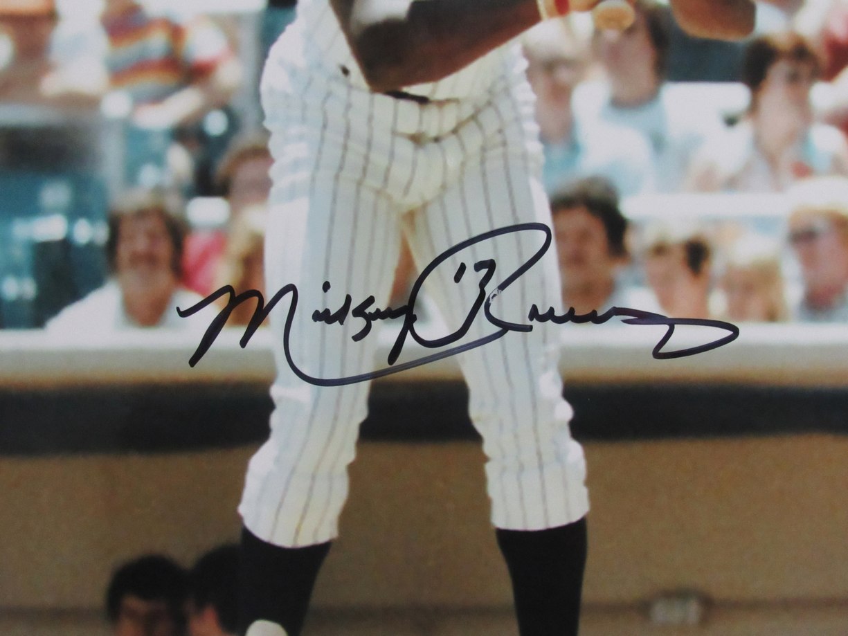 Mickey Rivers Autographed/Signed 11x14 Photo Yankees JSA 210141