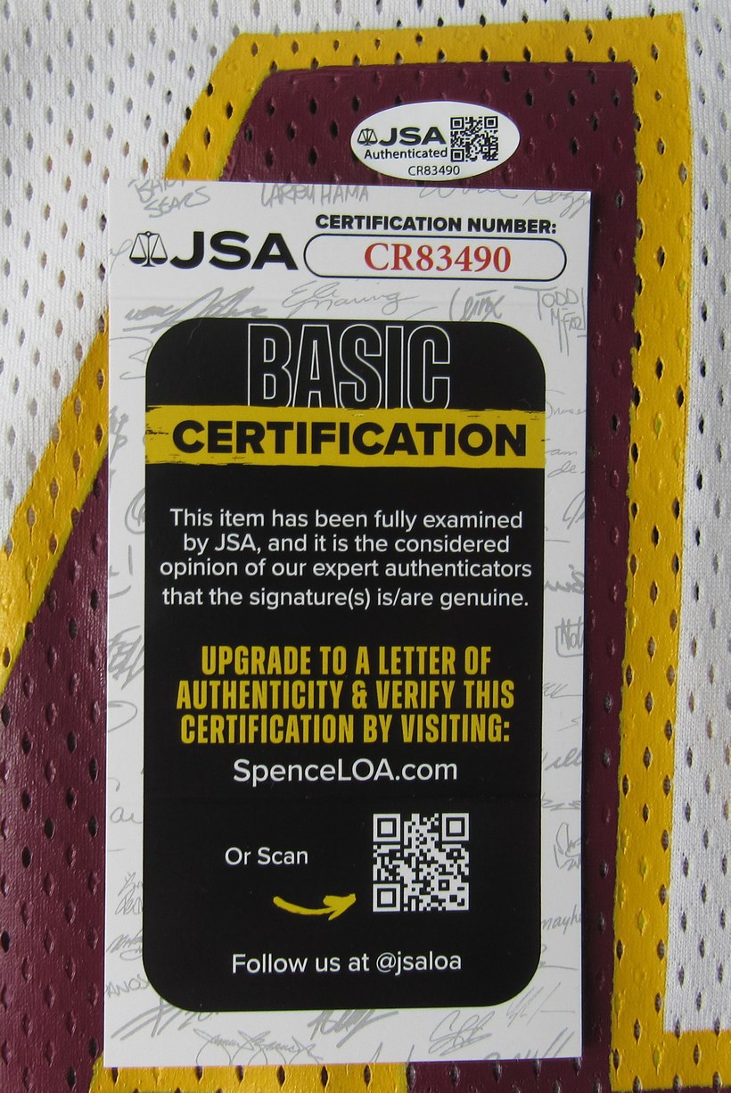 John Riggins HOF Signed/Ins White Mitchell & Ness Football Jersey Redskins JSA7