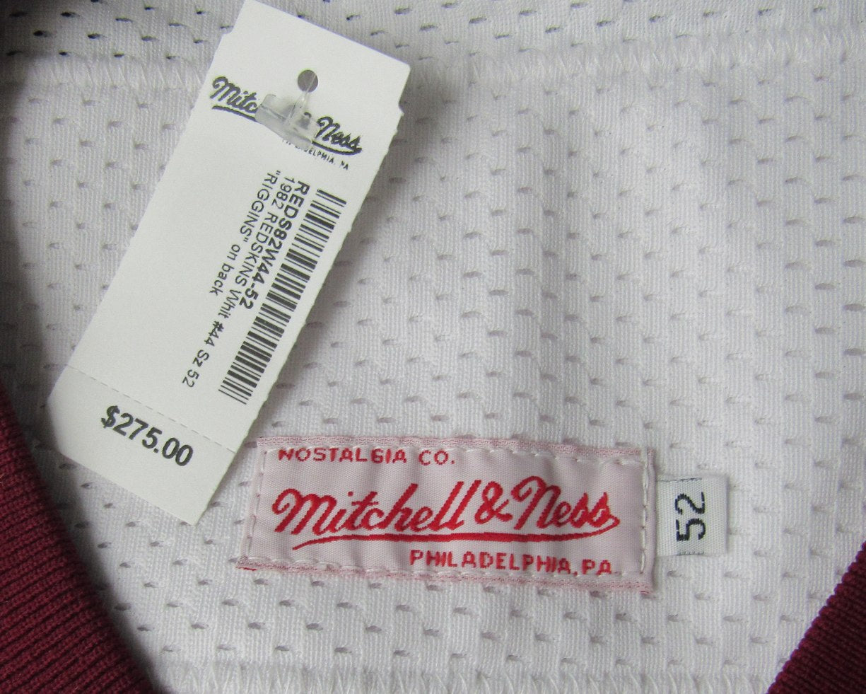 John Riggins HOF Signed/Ins White Mitchell & Ness Football Jersey Redskins JSA6