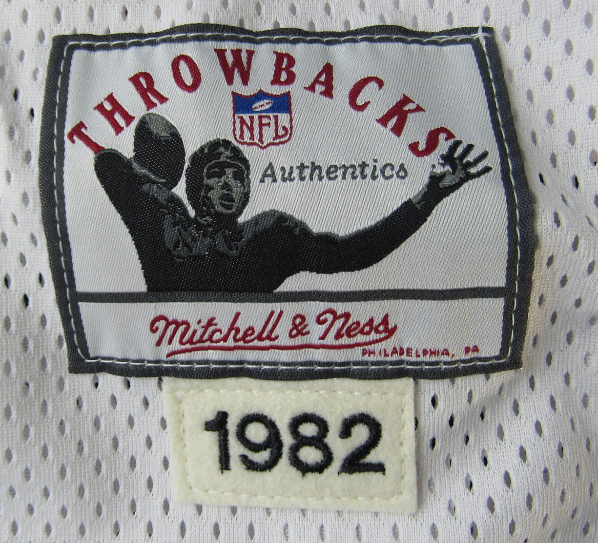 John Riggins HOF Signed/Ins White Mitchell & Ness Football Jersey Redskins JSA6