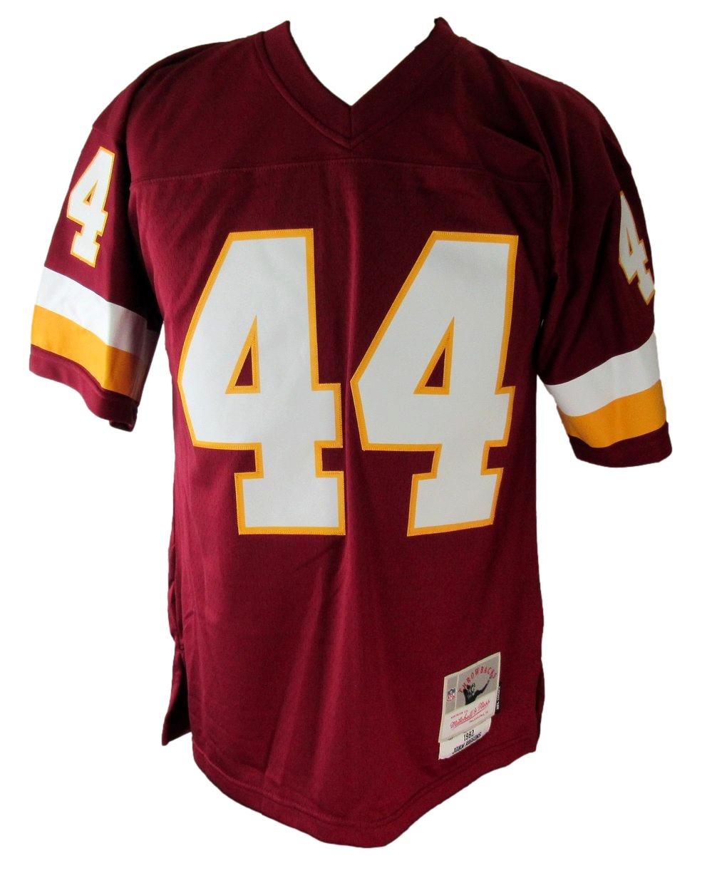 John Riggins HOF Signed/Ins Maroon Mitchell & Ness Football Jersey Redskins JSA4