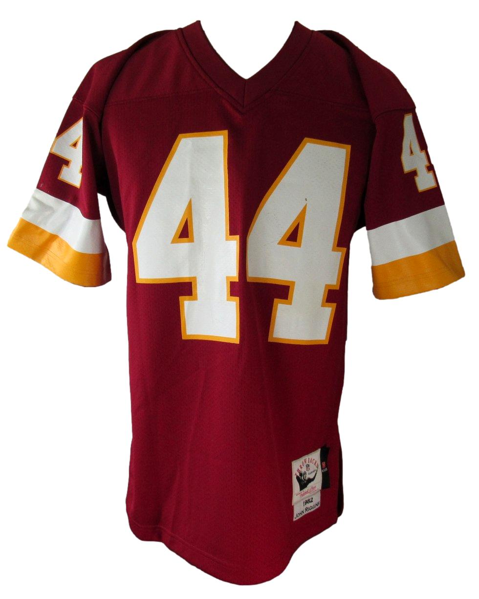 John Riggins HOF Signed/Ins Maroon Mitchell & Ness Football Jersey Redskins JSA3