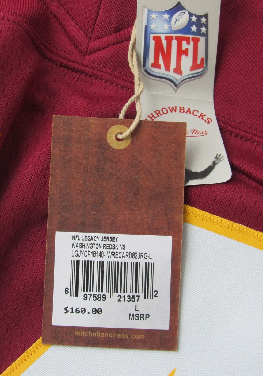 John Riggins HOF Signed/Ins Maroon Mitchell & Ness Football Jersey Redskins JSA2