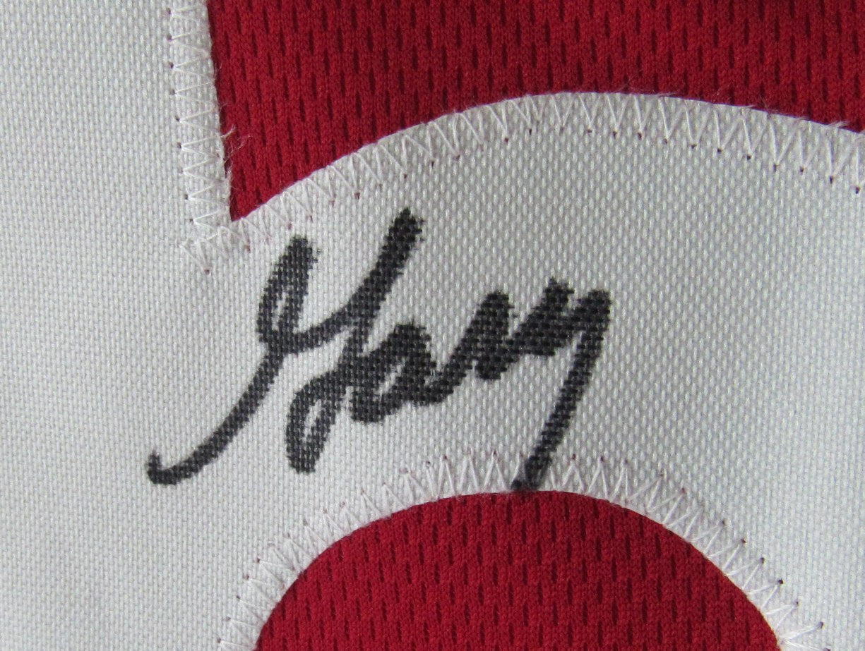 Gary Williams Signed Red Custom Stats Basketball Jersey Maryland Beckett 211010