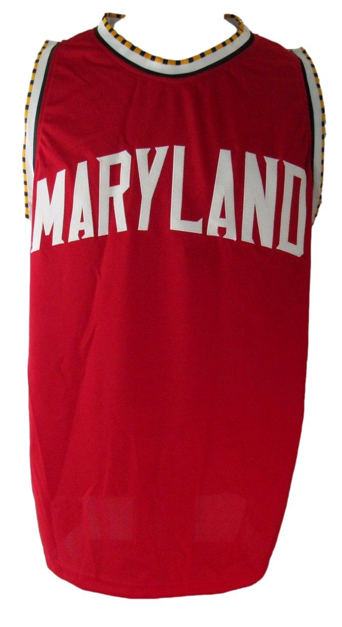 Gary Williams Signed Red Custom Stats Basketball Jersey Maryland Beckett 211010