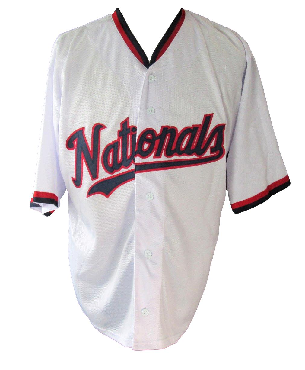 James Wood Signed/Auto White Custom Baseball Jersey Nationals Beckett 211011