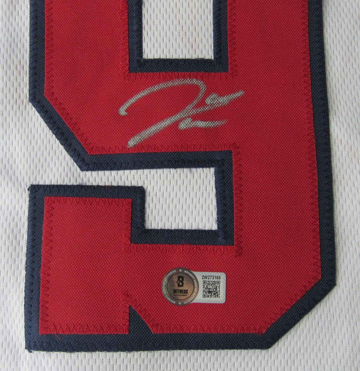 James Wood Signed/Auto White Custom Baseball Jersey Nationals Beckett 211011