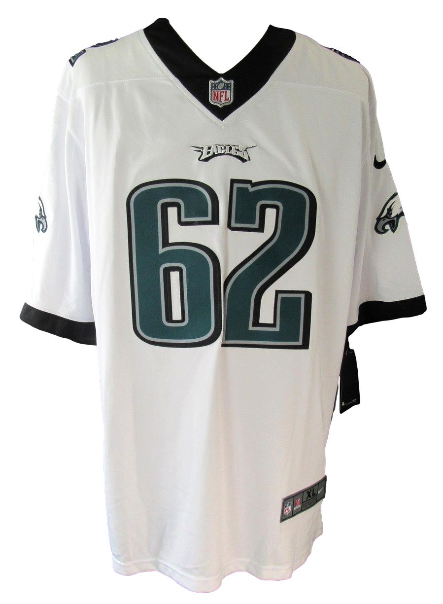 Jason Kelce Signed/Auto White Nike Football Jersey Eagles Size XL PSA/DNA 211012