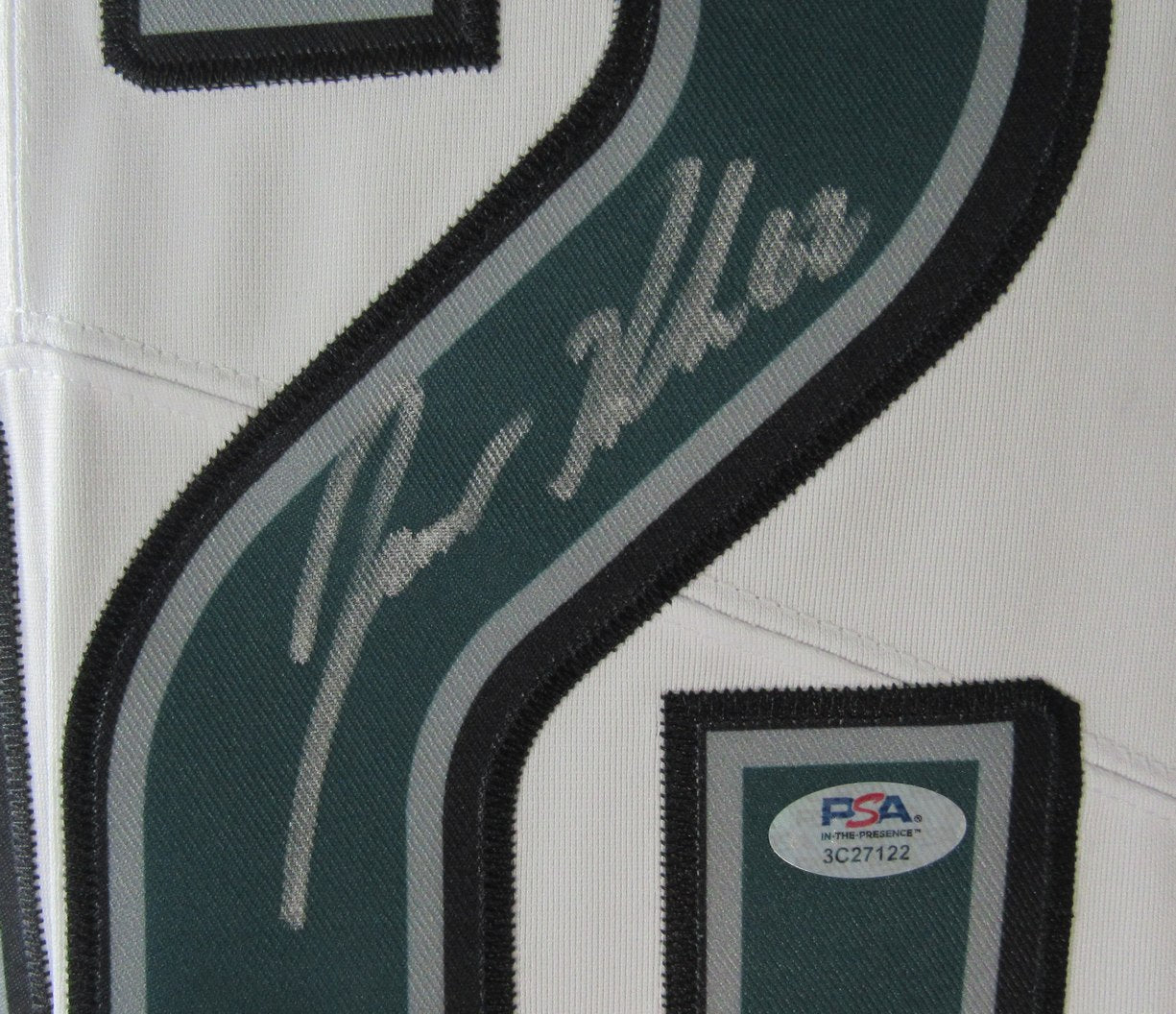 Jason Kelce Signed/Auto White Nike Football Jersey Eagles Size XL PSA/DNA 211014