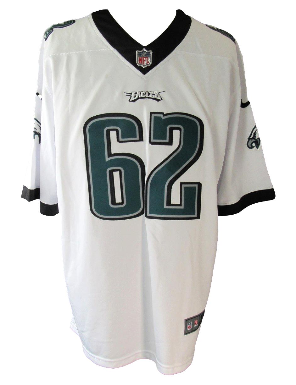 Jason Kelce Signed/Auto White Nike Football Jersey Eagles Size XL PSA/DNA 211014