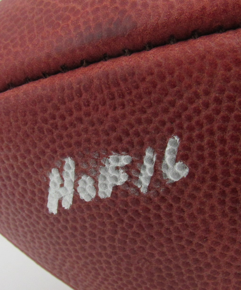 Brett Favre HOF Signed/Inscribed Wilson NFL Leather Football Packers JSA 211018