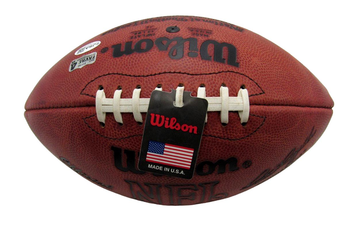 Brett Favre HOF Signed/Inscribed Wilson NFL Leather Football Packers JSA 211018